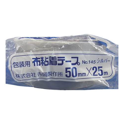 寺岡製作所 カラーオリーブテープ No.145 シルバー 50mm×25m 145SV50X25