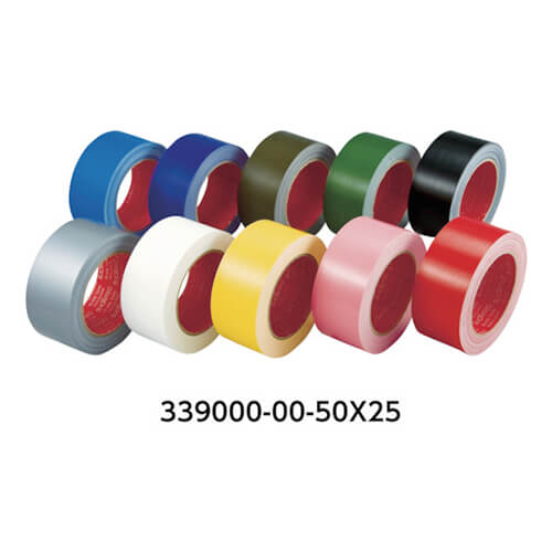 スリオンテック カラー布粘着テープ レッド 25mm×25m 339000RD2025X25
