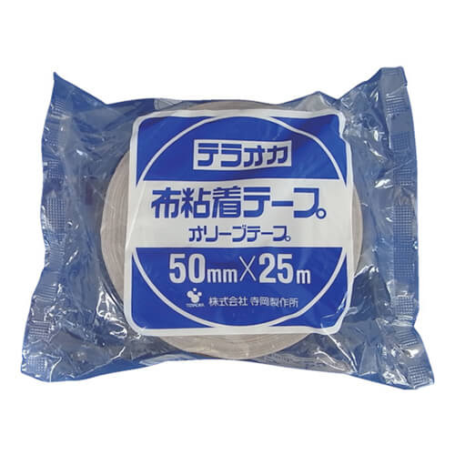 寺岡製作所 カラーオリーブテープ No.145 茶 50mm×25m 145BR50X25