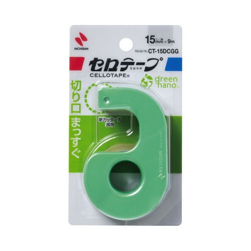 セロテープ小巻カッター付　パールグリーン