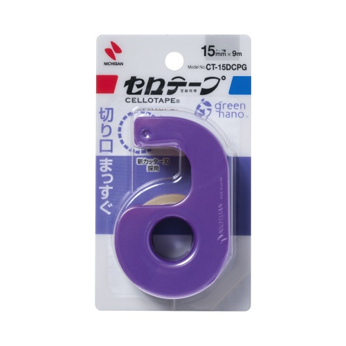 セロテープ小巻カッター付　パールパープル