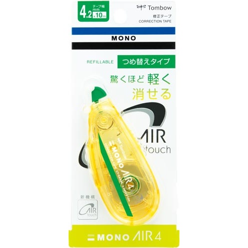 修正テープモノエア詰替本体４．２ｍｍライム１０＋１