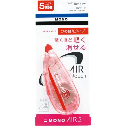 修正テープモノエアー詰替本体５ｍｍ幅ピンク１０個