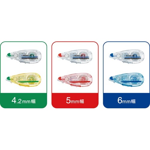 修正テープモノエアー詰替え６ｍｍ幅ブルー×１５