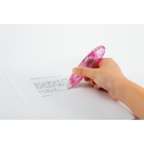 修正テープ　モノエアーペン型詰替５ｍｍピンク×１０