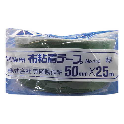 寺岡製作所 カラーオリーブテープ No.145 緑 50mm×25m 145GR50X25