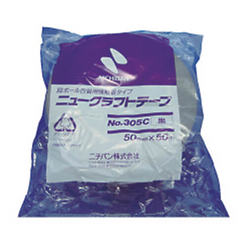 ニチバン ニュークラフトテープ305C黄 50mm×50m 305C250