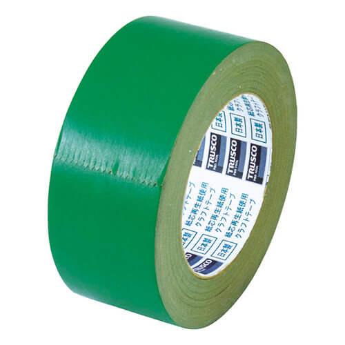 トラスコ中山 カラークラフトテープ グリーン 50mm×50m TKT50GN<20巻>