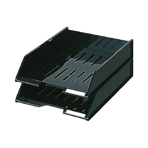 スタッキングトレー　Ａ４　タテ　黒
