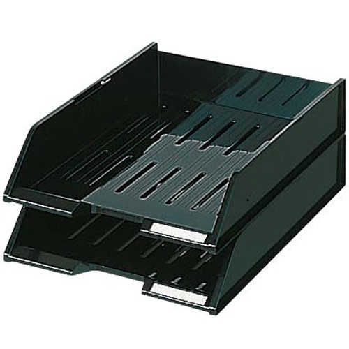スタッキングトレー　Ａ４　タテ　黒　５個