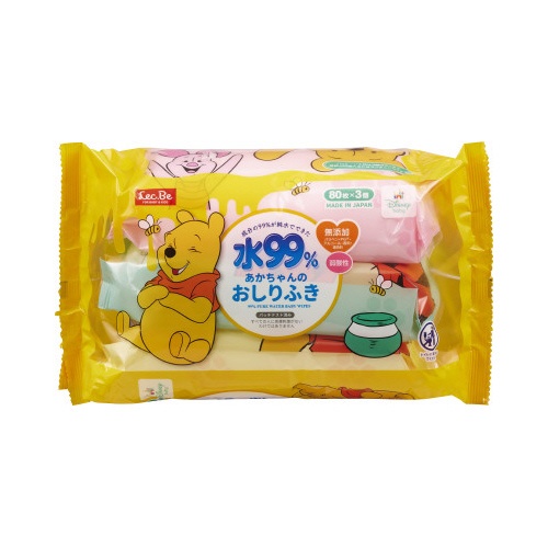 おしりふき　８０枚×３個　くまのプーさん