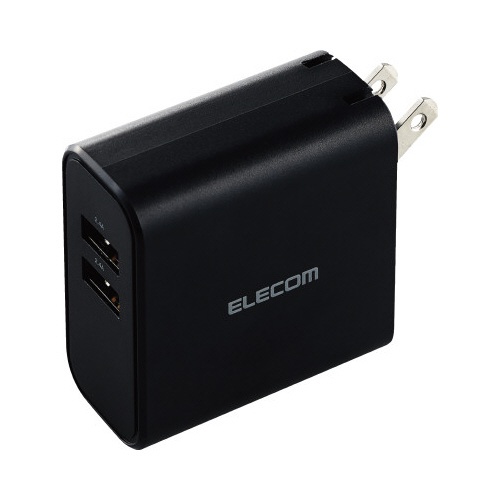 スマートフォン用ＡＣ充電器　４．８Ａ　黒