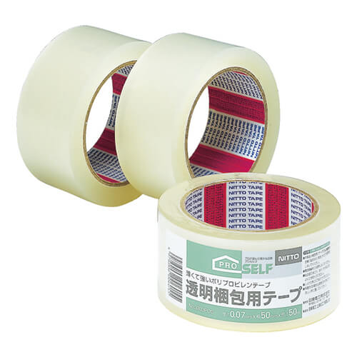 ニトムズ 透明梱包テープ 50mm×50m J6030