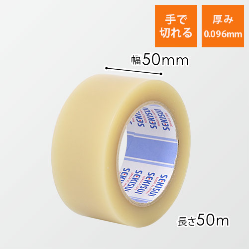 積水 オリエンスパットテープ No.830S 透明 50mm×50m P60ST03