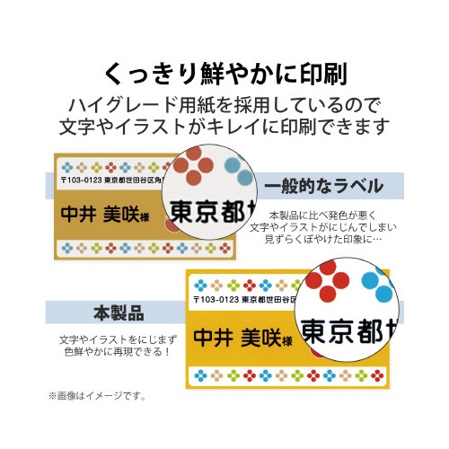 さくさくラベル　宛名・表示　Ａ４　１０面　２０枚