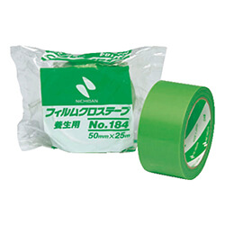 養生テープ50mm×25m　緑　【ニチバン フィルムクロステープ１８４－５０×３０Ｐ】