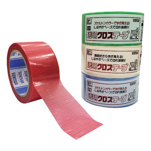 積水 透明クロステープ 緑 50mm×25m N78SG03