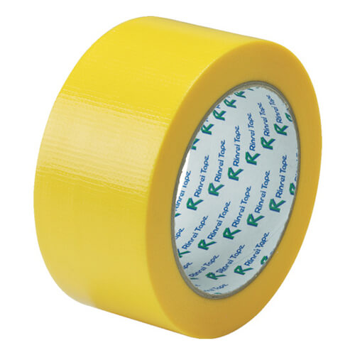 リンレイテープ 包装用PEワリフテープ 黄色 50mm×25m EF67450X25YW