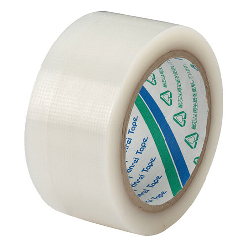 【廃番商品】クロステープ50mm×25m　透明　【リンレイテープ 包装用バイオクロステープ ＥＦ６７２ ５０×２５】