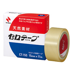 セロハンテープ15mm×11m　透明　【ニチバン セロテープＣＴ－１５Ｓ １５ｍｍ×１１ｍ バイオマスマーク認定製品】