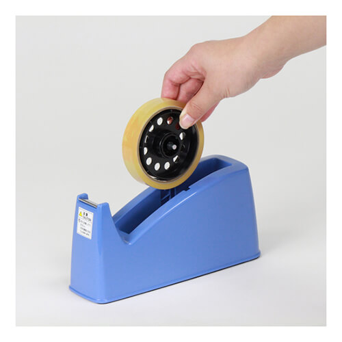 【廃番商品】テープカッター　樹脂紙管用　1インチ、3インチ　【ＯＰ テープカッター 青】