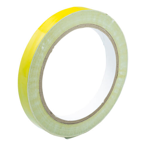 【廃番商品】バッグシーリングテープ12mm×50m　黄　【ＴＲＵＳＣＯ バッグシーリングテープ 黄 １２ｍｍ×５０ｍ】