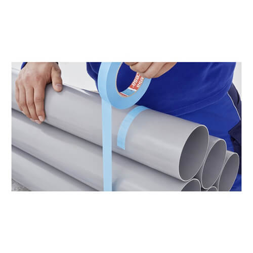 【廃番商品】結束テープ25mm×66m　青　【ｔｅｓａ 仮固定用ＰＰストラッピングテープ テサ６４２８４ ２５ｘ６６】