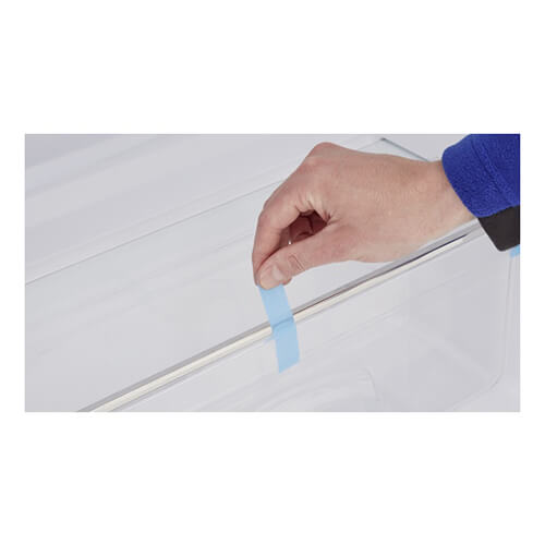 【廃番商品】結束テープ25mm×66m　青　【ｔｅｓａ 仮固定用ＰＰストラッピングテープ テサ６４２８４ ２５ｘ６６】