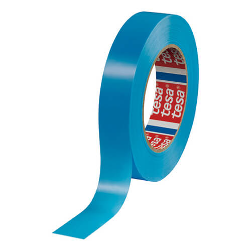 【廃番商品】結束テープ38mm×66m　青　【ｔｅｓａ 仮固定用ＰＰストラッピングテープ テサ６４２８４ ３８ｘ６６】