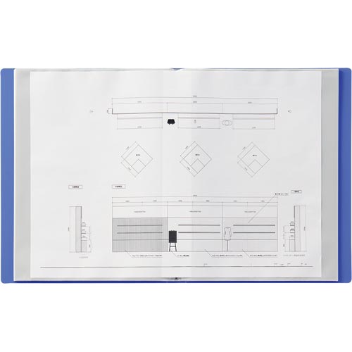 クリヤーブック＜サイドベンツ＞　Ａ４／Ａ３Ｓ　白