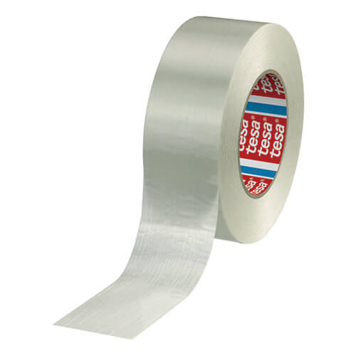 【廃番商品】結束テープ19mm×50m　白　【ｔｅｓａ フィラメントテープ 白 １９ｍｍｘ５０ｍ】