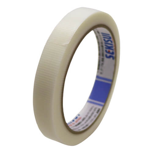 【廃番商品】結束テープ15mm×25m　透明　【積水 貼ってはがせる細幅テープ 半透明 １５ｍｍ×２５Ｍ】