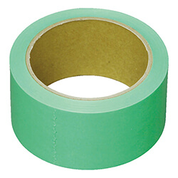 養生テープ50mm×25m　緑　【ＩＲＩＳ ５７３０４９ 養生テープ フィルムタイプ グリーン ５０ｍｍ×２５ｍ】