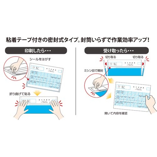 給与明細書（密封式）　Ａ４タテ　２面　３５０枚入