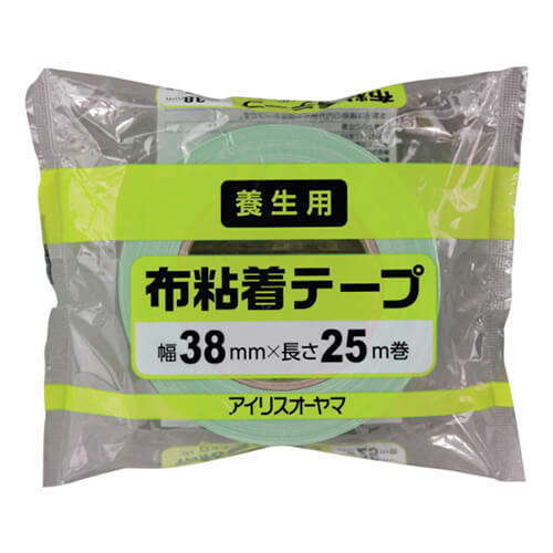 【廃番商品】アイリスオーヤマ 573062 布粘着テープ 38mm×25m MNNT3825