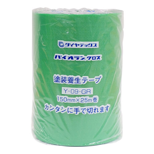 ダイヤテックス パイオラン 塗装養生用テープグリーン 150mm×25m Y09GR150MM