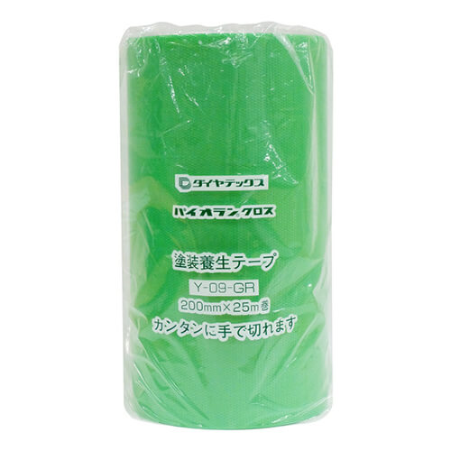 ダイヤテックス パイオラン 塗装養生用テープ グリーン 200mm×25m Y09GR200MM
