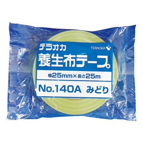 寺岡製作所 養生用布テープ No.140A 若葉 25mm×25m 140A25X25