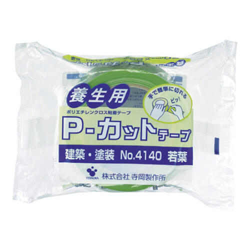 寺岡製作所 Ｐ−カットテープ No.4140 若葉 １００ｍｍＸ２５Ｍ100mm×25m 4140LGR100X25