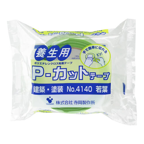 寺岡製作所 Ｐ−カットテープ No.4140 若葉 ５０ｍｍＸ２５Ｍ50mm×25m 4140LGR50X25