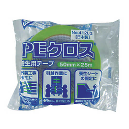 オカモト PEクロス養生用No.412LG 50mm×25m 412LG