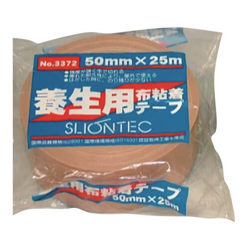 スリオンテック 養生用布粘着テープ ライトグリーン 100mm×25m 337200LG00100X25