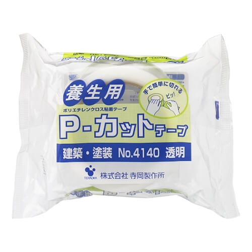 寺岡製作所 Ｐ−カットテープ No.4140 透明 ５０ｍｍＸ２５Ｍ50mm×25m 4140TM50X25