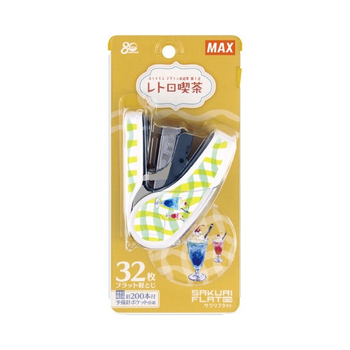 【廃番商品】レトロ喫茶柄　サクリフラット　クリームソーダ