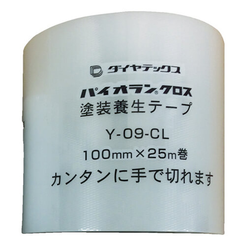 ダイヤテックス パイオラン 塗装養生用テープクリア 100mm×25m Y09CL100MM