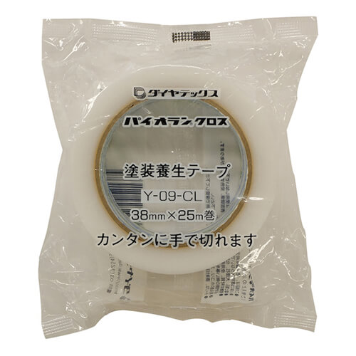 ダイヤテックス パイオラン 塗装養生用テープ クリア 38mm×25m Y09CL38MM