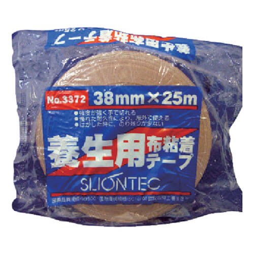 スリオンテック 養生用布粘着テープ ブラウン 38mm×25m 337200KD0038X25