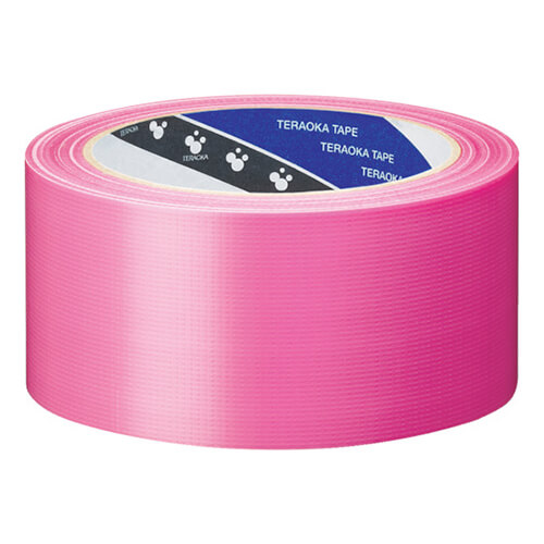 養生テープ50mm×25m　ピンク　【ＴＥＲＡＯＫＡ Ｐ－カットテープ ＮＯ．４１４０ ５０ｍｍ×２５Ｍ ピンク】