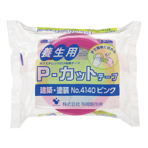 寺岡製作所 Ｐ−カットテープ No.4140 ピンク 50mm×25m 4140P50X25