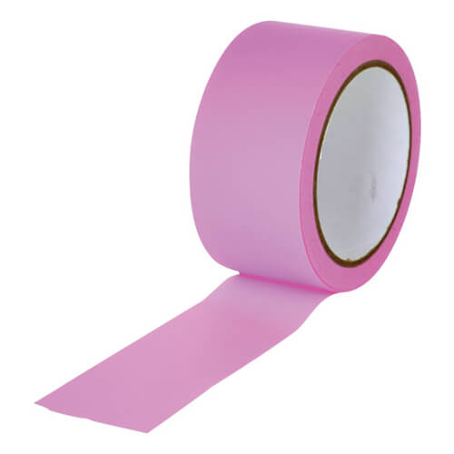 【廃番商品】トラスコ中山 弱粘着養生用テープ ピンク 50mm×25m JYT5025P